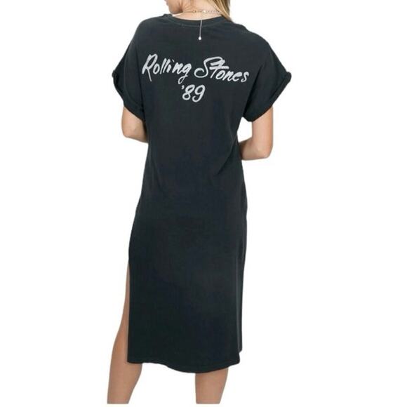Daydreamer Women's Rolling Stones
Stars Rolled Sleeve Maxi Dress Size XS - Picture 2 of 5